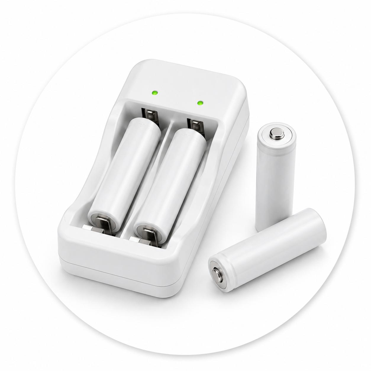 Bộ sạc pin chính hãng cho pin AA, AAA và pin sạc